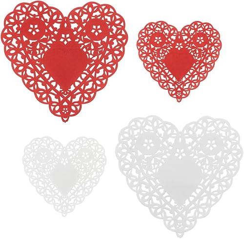 Miniatura 3 de Hygloss Products - Tapones de corazón, varios tamaños, color blanco y rojo, fabricado en Estados Unidos, paquete de 96