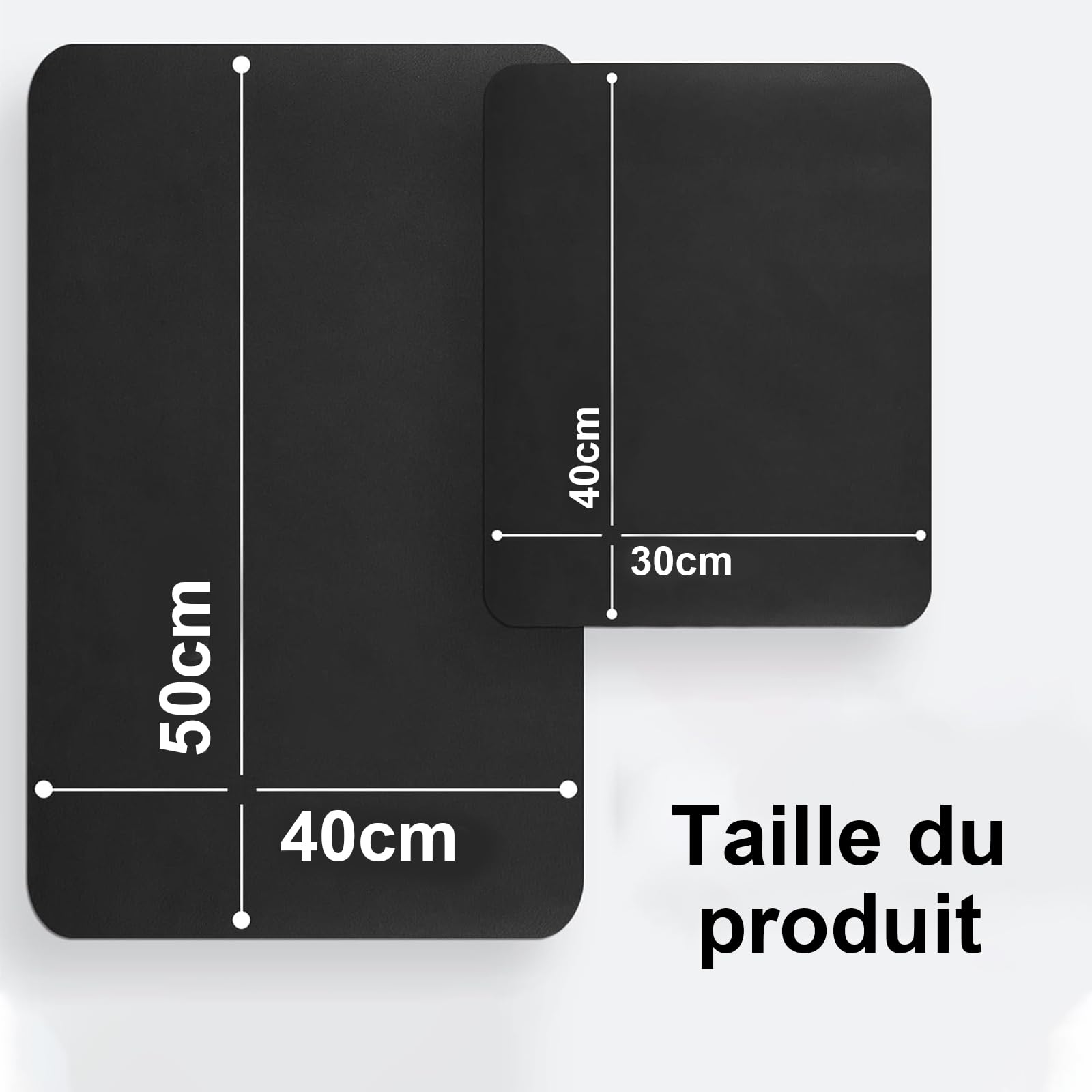 égouttoir à vaisselle 40x30cm, tapis de cuisine en diatomite résistant à la chaleur et antidérapant, absorption rapide de l'eau et facile à nettoyer égouttoir à vaisselle cuisine