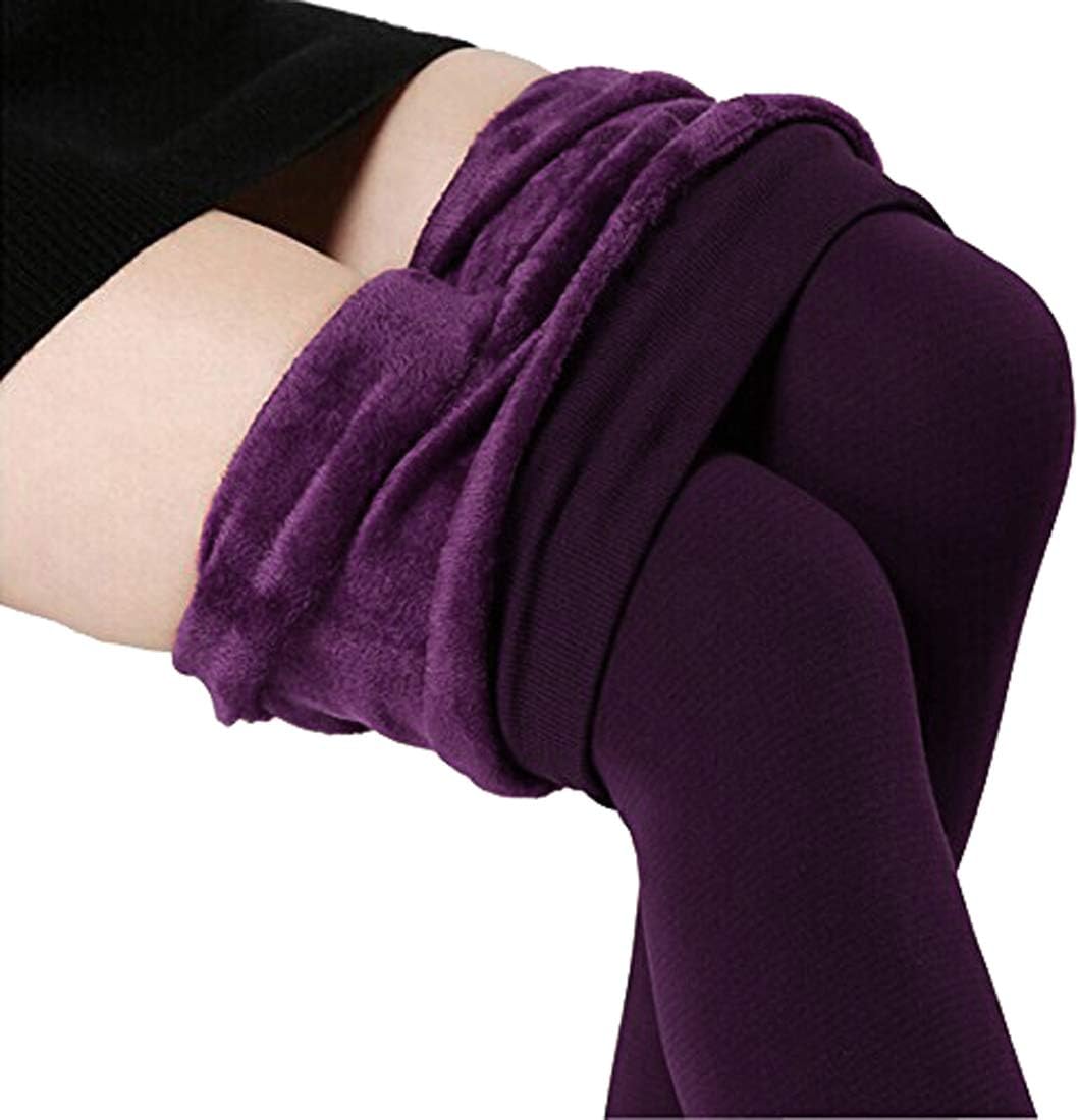 Romastory Winter Warm Leggings Women Elastic Thick Thermal Legging Pants Fleece Lined Tights - Image 2
