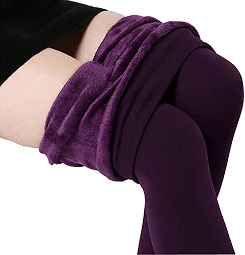 Miniatura 2 de Romastory - Leggings cálidos de invierno para mujer, elásticos, gruesos, térmicos, con forro polar