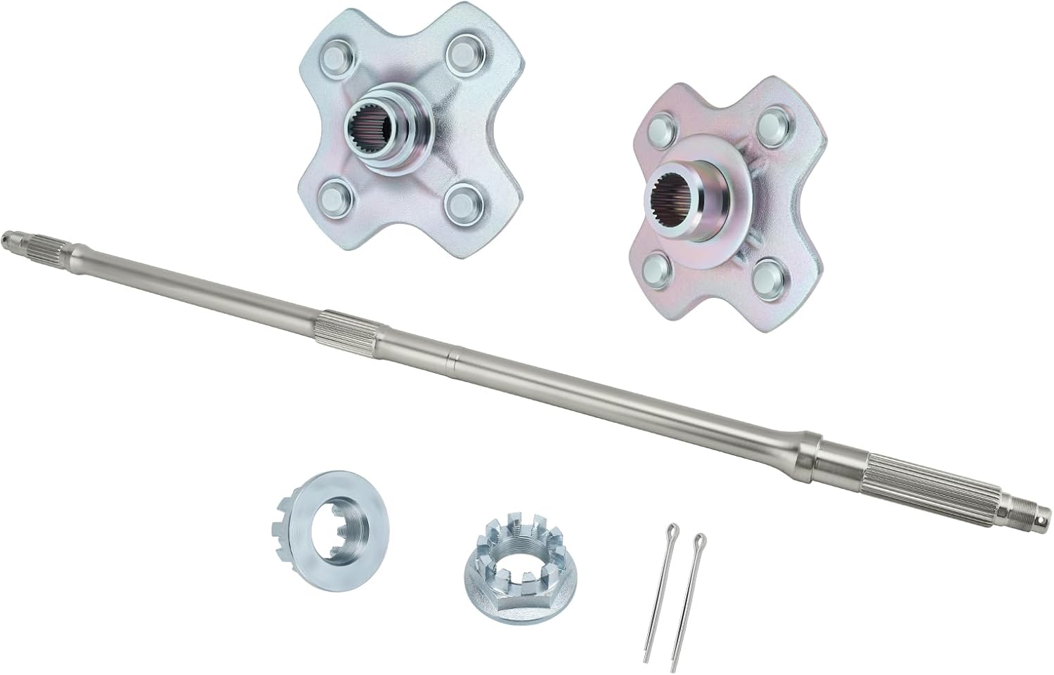 M MATI Rear Axle Shaft & Rear Left&Right Wheel Hub for Honda Rancher 350 400 4x4 2X4 TRX350TE TRX350FM TRX350TM TRX350FE TRX400FA 42311-HN5-672 42620-HN0-670 42610-HN0-670