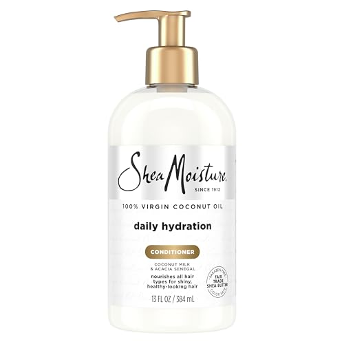 Unilever Shea Moisture Daily Hydrating Conditioner Virgin Coconut Oil For All Hair Types Sulfate-Free 13 oz