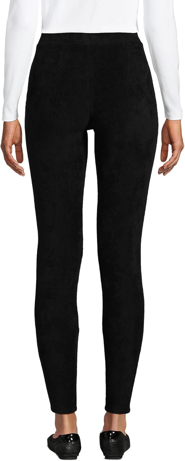 Lands' End Women's Sport Knit High Rise Corduroy Leggings - Image 2