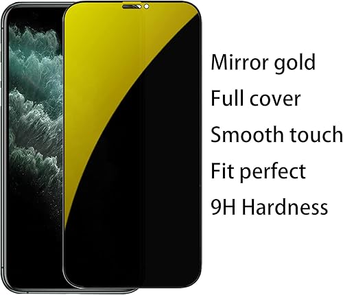 Miniatura 6 de Espejo de vidrio templado antiazul, protector de pantalla anti-espía, película antiespía para iPhone 11 Pro MaxiPhone XS Max, 6.5 pulgadas,