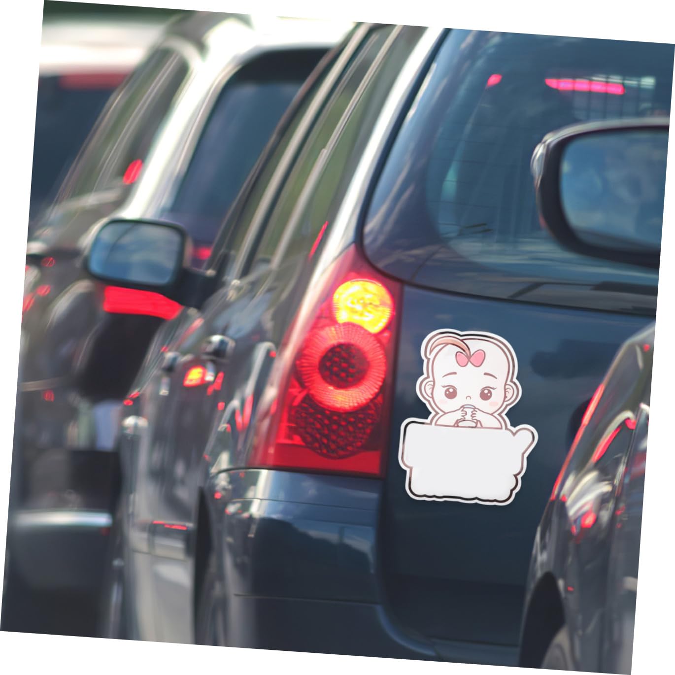 TOYANDONA 15pezzi Adesivo Sicurezza Auto Decalcomania Ragazzo Ragazza Per Auto Materiale Pet Resistente e Facile Da Applicare Design Carino e Riflettente e Avvisi Di Sicurezza