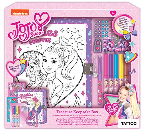 Innovative Designs Nickelodeon JoJo Siwa Keepsake Treasure Storage Box Craft Set for Girls