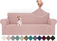 Vista 48 de JIVINER Fundas de sofá de alta elasticidad para sofás de 3 cojines, funda elástica de jacquard de 1 pieza, funda de sofá antideslizante con parte