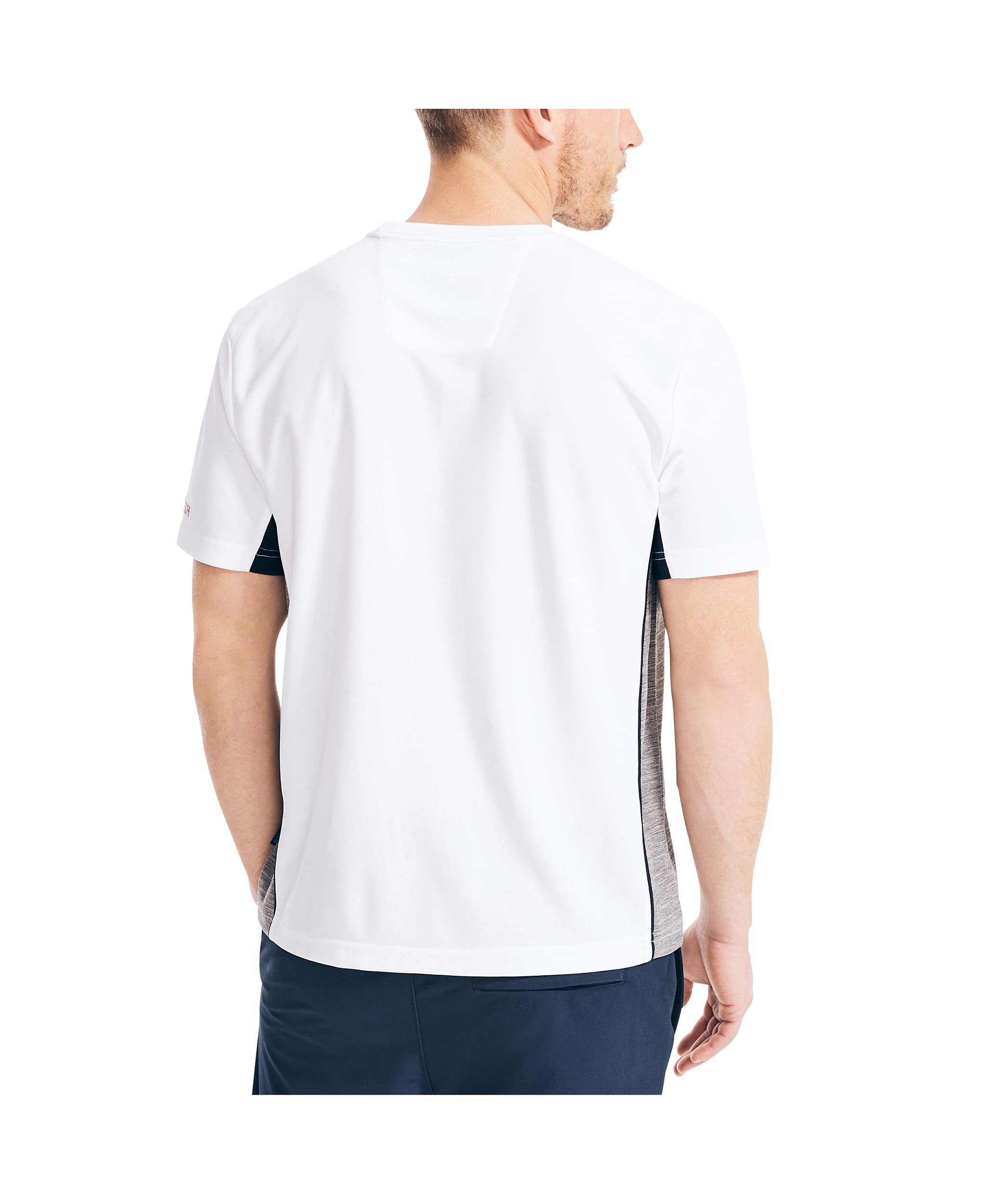 Nautica Koszulka Mężczyźni Zrównoważony Wykonany T-shirt Z Blokami Kolorów Navtech