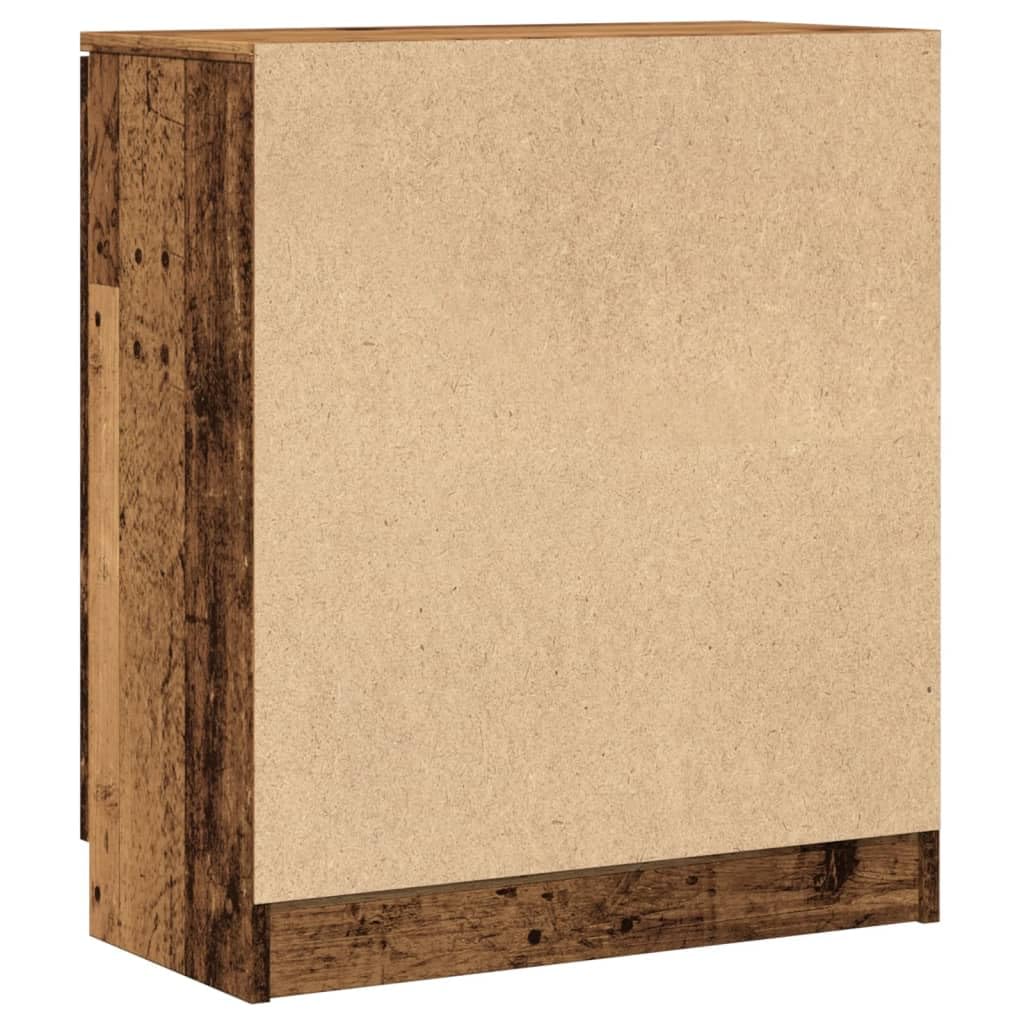 vidaXL Aparador de Madera de ingeniería Envejecida 60x30x70 cm