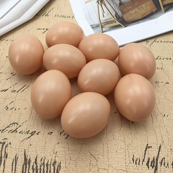 20 PCS Fake Eggs Dummy Eggs, Tools to Help Hens Place Orders Plastic Egg