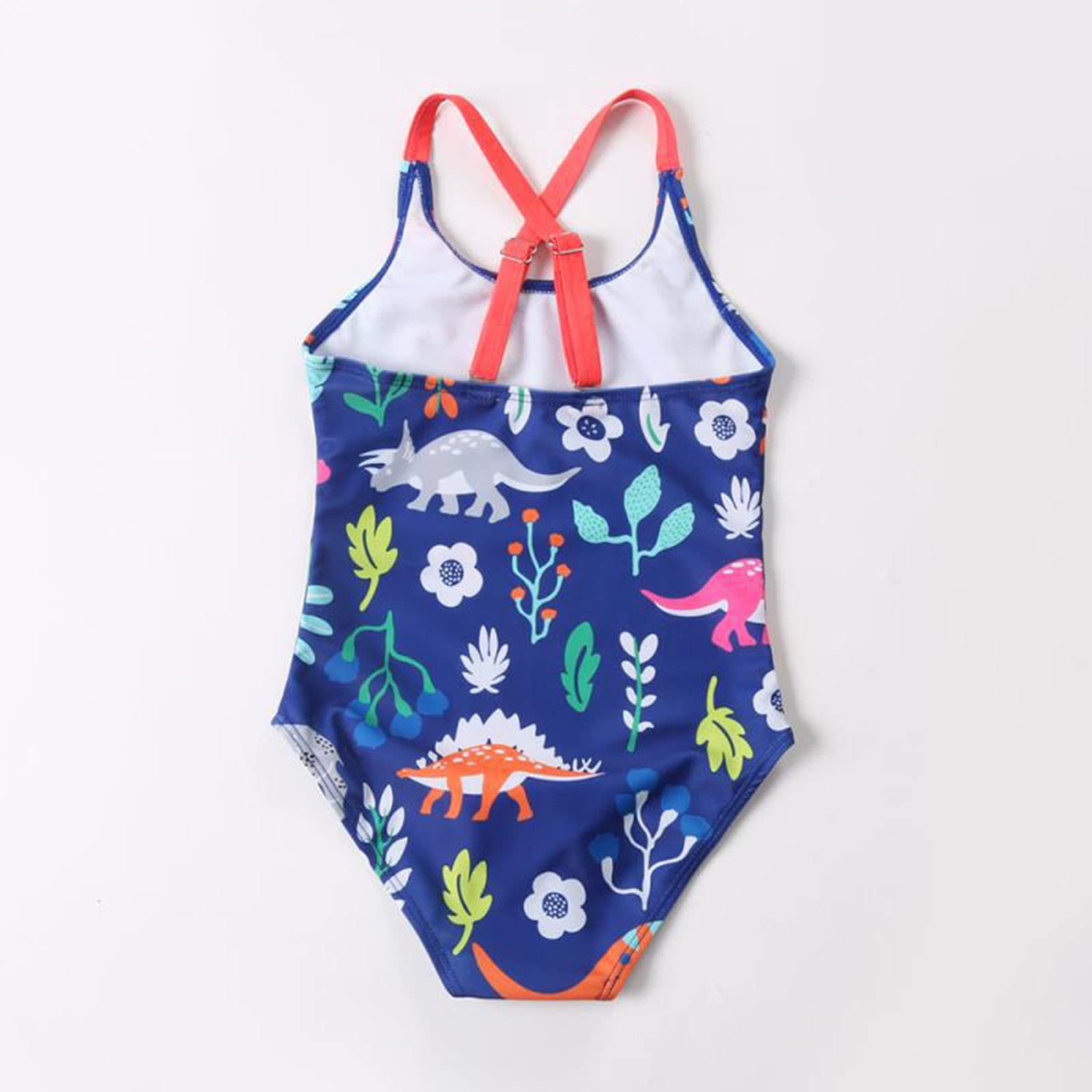 Maillot de Bain Enfant Fille, Maillot de Bain Deux pièces Tankini Mignon à Motif Dinosaure pour Filles, idéal pour la Plage et la Piscine. Parfait pour l'été, la Plage et la Piscine.