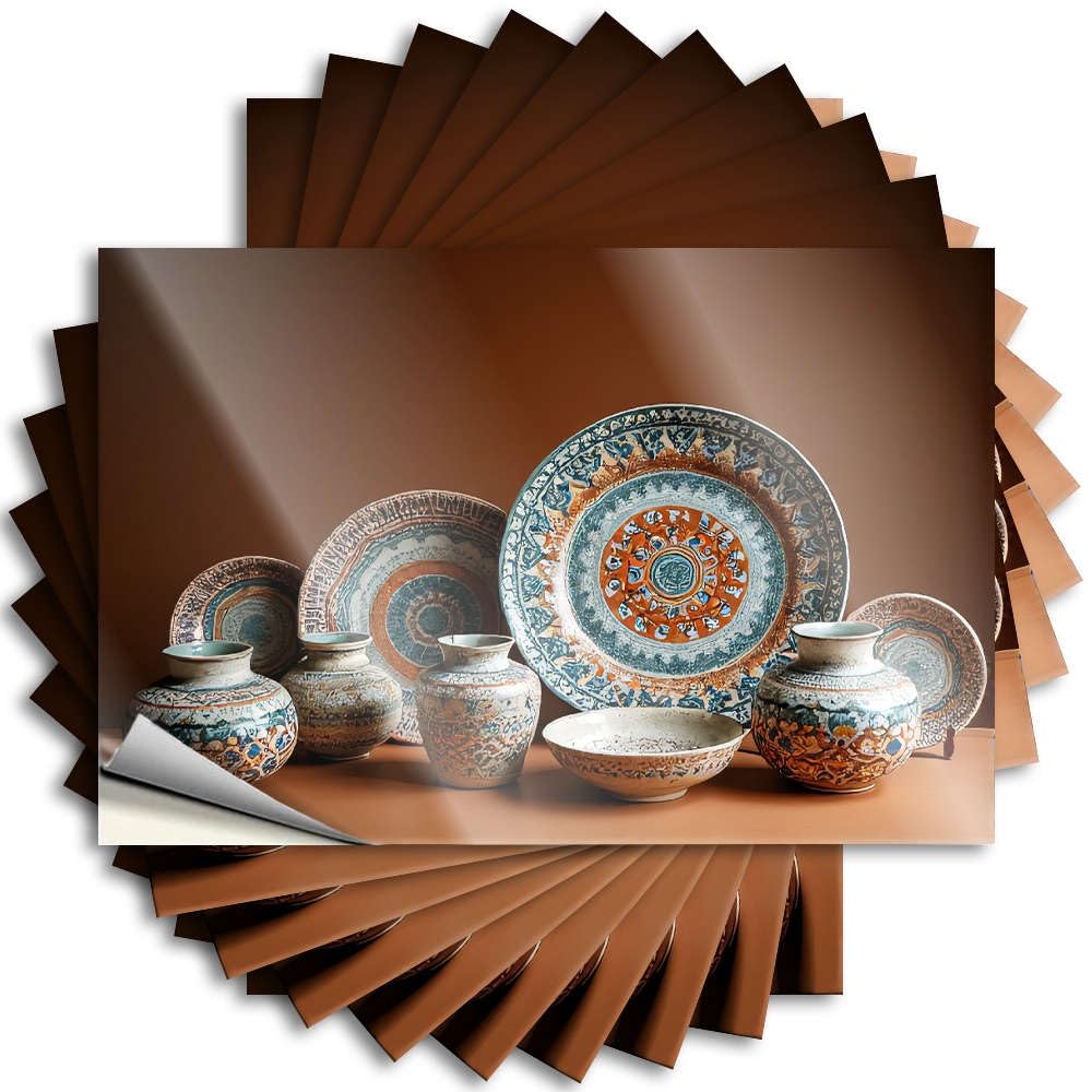 Quote Birthday Science Fun Hard Colorful Ceramic Pottery with Intricate Designs. - Scratch Resistant Stickers(8X12CM)