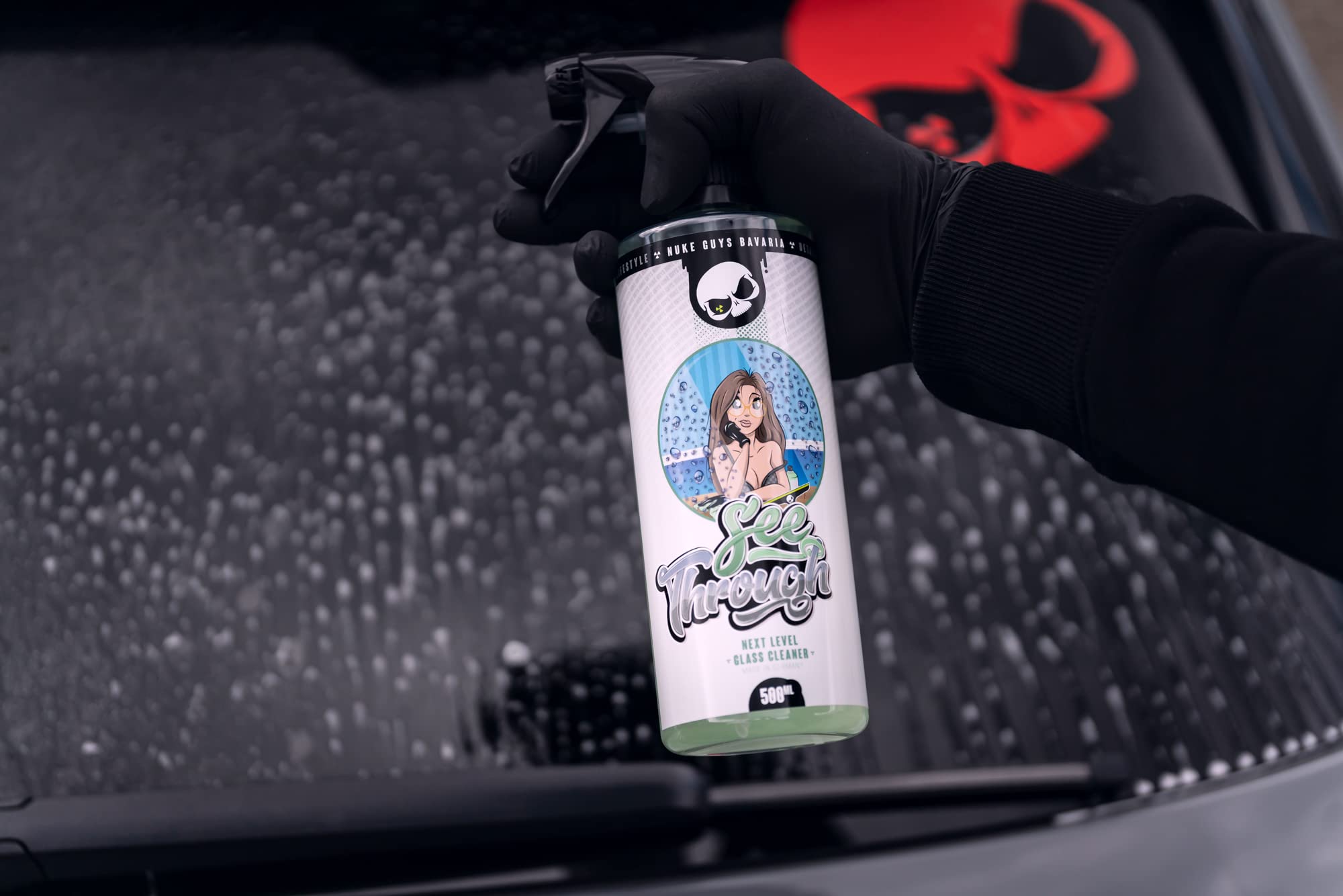 Nuke Guys Auto Innenreinigung Bundle Deluxe | Polsterreiniger 0,5L + Glasreiniger 0,5L + Innenreiniger 0,5L + 8X Mikrofasertuch + 4X Waffeltuch + 2X Handschuh + Bürsten + Pinsel