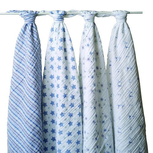 Aden & Anais Muslin Swaddling Wraps 4PACK All Colors