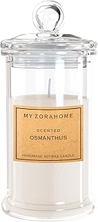 Bottle Shape Soy Wax Osmanthus Scented Candle, Aromatherapy Candles for Home Scented or As a Birthday/Holiday Gift for Your Loved(3.5OZ/24Hours Burning)
