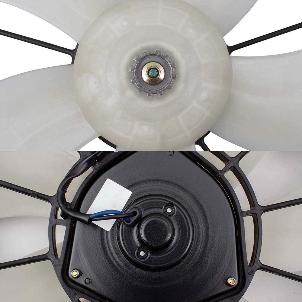 Condenser Fan Assembly with Controller and Radiator Fan Assembly Set Compatible with 2007-2009 CR-V HO3115139 HO3120102