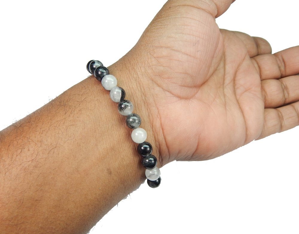 BANGLE BRACCIALETTO DI terapia magnetica Guarigione di energia Ematite