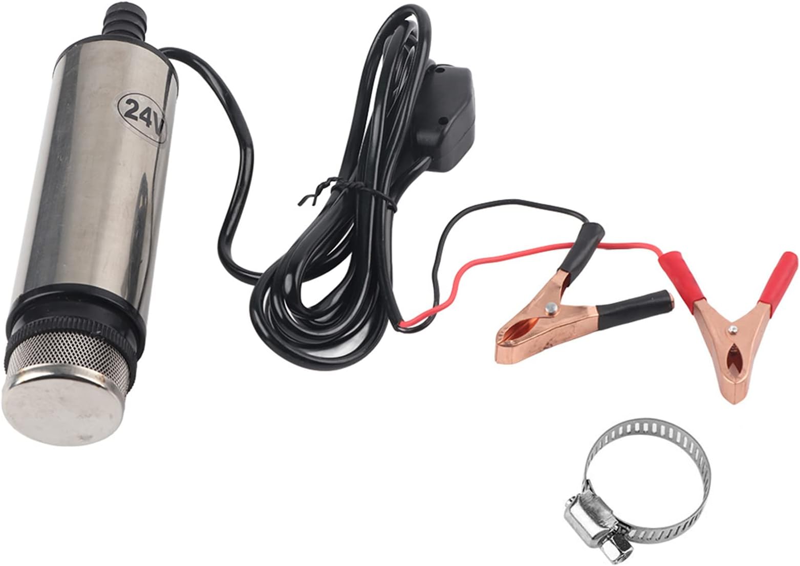 Replenishment Tool, 24v DC Pump Transfer, Stainless Steel Submersible Pump for Water, Oil, Kerosene, Replenishing Tool 20*11*6