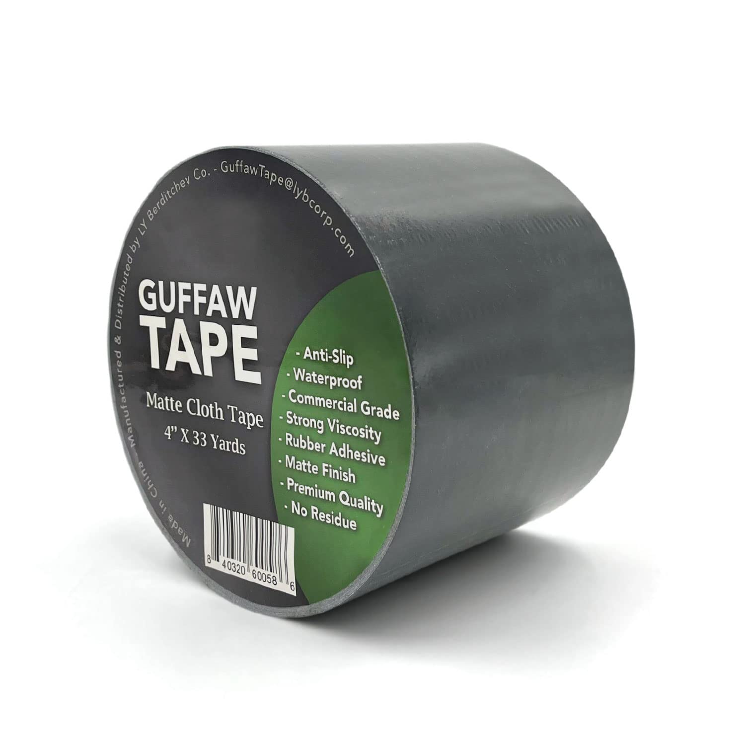 Guffaw Tape - Professional Grade Gaffer Tape for Musicians, Commercial Use with Cables & Cords - Width 4" x 99 Feet Length - Matte Cloth Gaffers Tape for Securing Cables