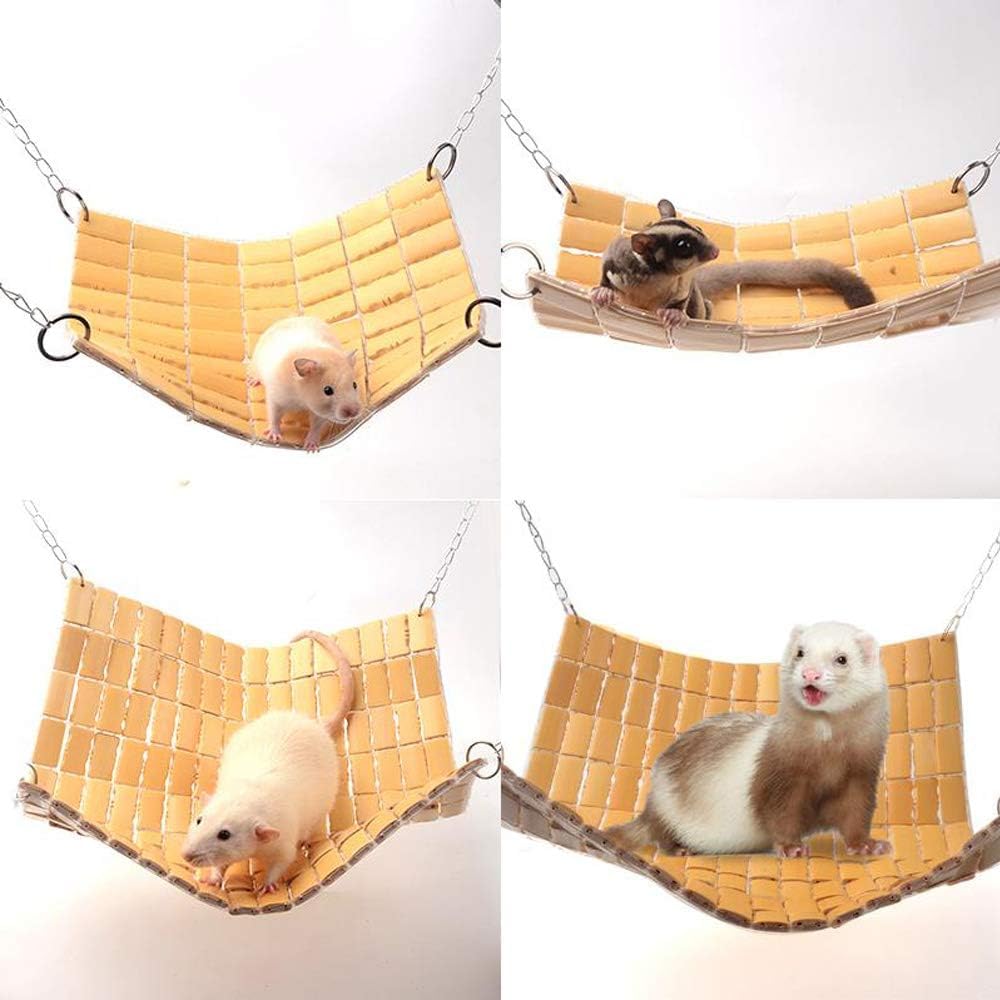 小動物 ハンモック 夏用 ひんやり ベッド 大きい チンチラ フェレット 寝床 冷感 夏 暑さ対策 ブランコ ケージ用 ハムスター