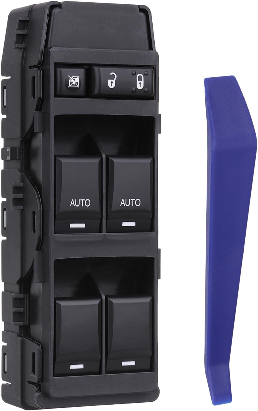 Vurkcy Power Window Switch Driver Side 6+8 Pins Fit for 2006-2010 Jeep Commander/Grand Cherokee, Chrysler Aspen/Chrysler/Sebring, Dodge Magnum/Durango/Avenger/Charger OEM 04602781AA