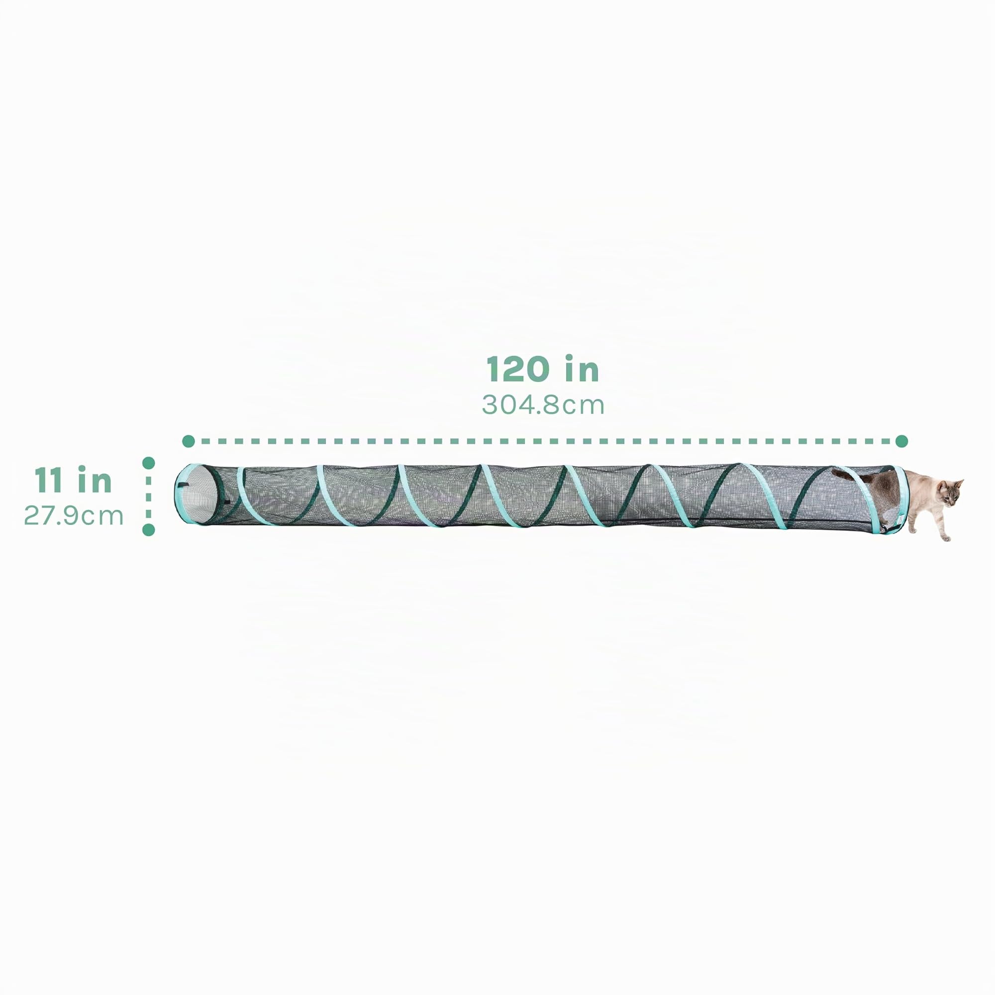 Kitty City Outdoor Catio Mega Kit für Katzen, Ersatzteile und 10' Tunnel