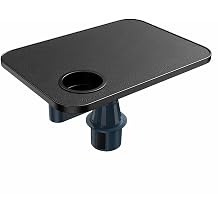 Car Tray Table Compatible with Jetour Shanhai T2 2024 2025, Car Tray & Car Desk for Laptop, 360 Rotating Wood Cup Holder Table, Travel Tray for Car, Automotive Trays & Bags,Square-Black