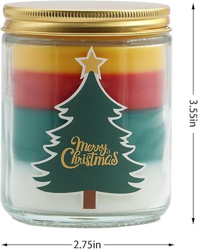 Miniatura 4 de Velas de Navidad, regalos de Navidad para mujeres, vela de aromaterapia para el hogar, velas aromáticas de cera de soja natural con aroma a vainilla