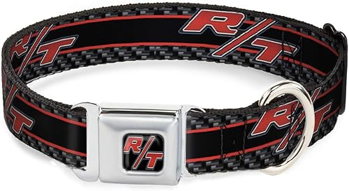 buckle-down dc-wcl011-wl 18  32" cll-dodge Challenger RT Emblema Full Color NegroBlancoRojo "Perro Collar, Wide grande