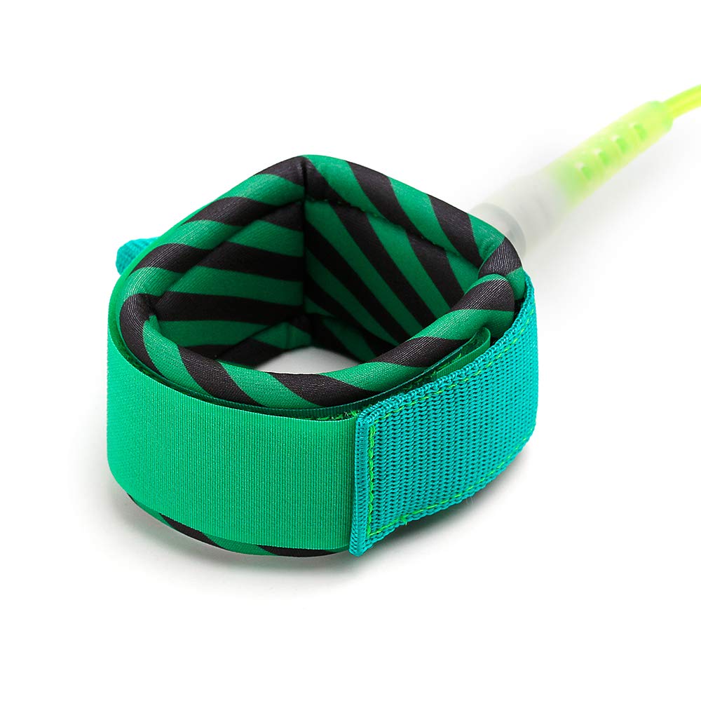 HUIOP Guinzaglio da Surf 6ft, Leash Surf Surf Leash Liscio in Acciaio Liscio Surf Surf Lope Paddleboard Leash 6FT / 8FT / 10FT