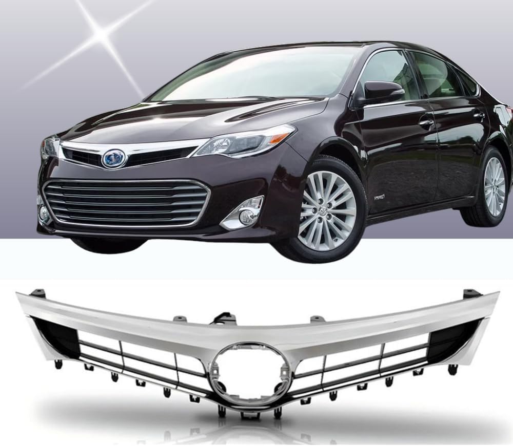 Front Upper Grille With Chrome Mesh Grill Fit For 2013 2014 2015 Toyota Avalon