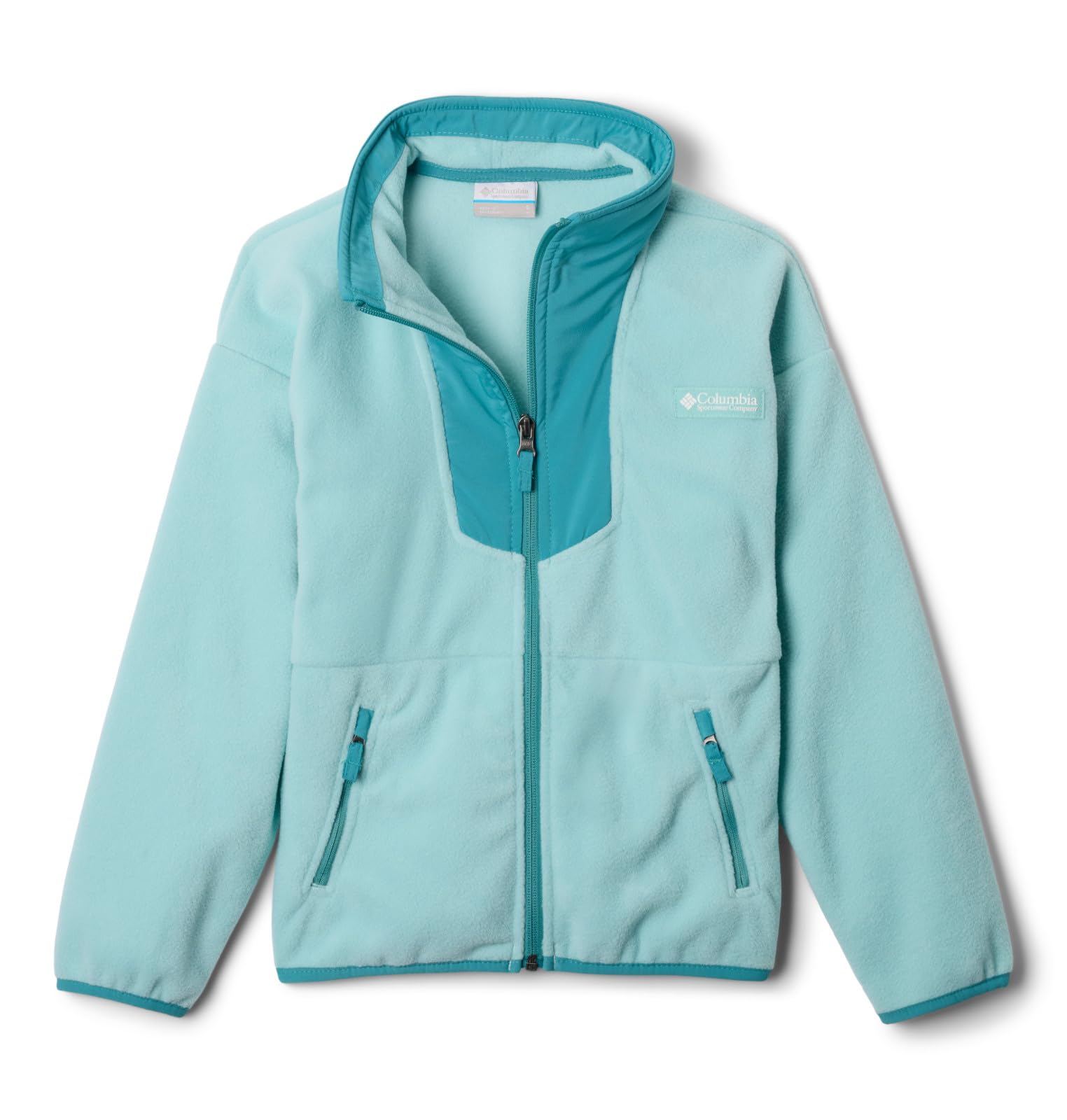 Columbia Junior Sequoia Grove Full Zip Fleece Jacket - Spray/Teal / Ys 8-10Yr Size 8