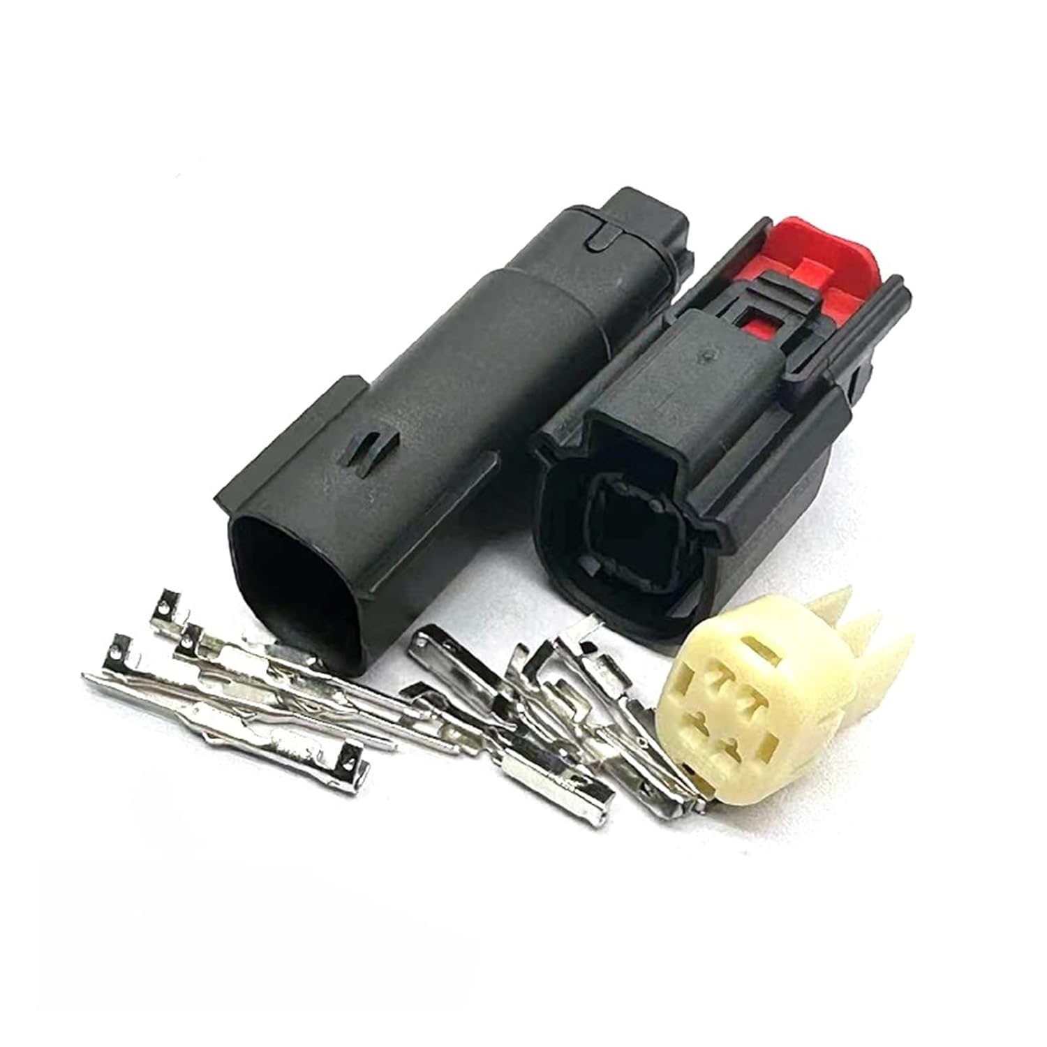 4 Pin Auto Windshield Brake Tail/Connector Car/Sensor Plug 33472-4001 33482-0401 KLOOKY(with 18AWG Wire,5 Sets)