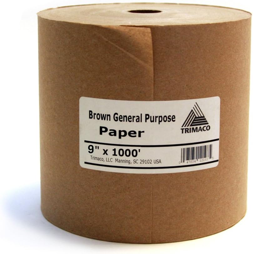 Trimaco Llc GPL9 9-Inch by 1000-Feet General Purpose Masking Paper, Brown