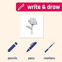 Vista 6 de 25 hojas, papel de cartulina blanco pesado, 110 libras, 12 x 12 pulgadas