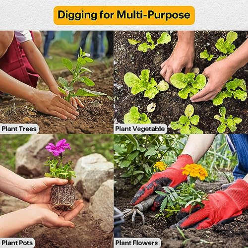NAFOGAR Garden Auger Drill Bit for Planting - 2"(D) x14.5(L) - Post Hole Digger Drill Auger for Gardening Bulbs, Flowers, and Bedding Plant - Made to Fit in Any 3/8 Hex Drill (Yellow) by NAFOGAR - Used condition - Image 8