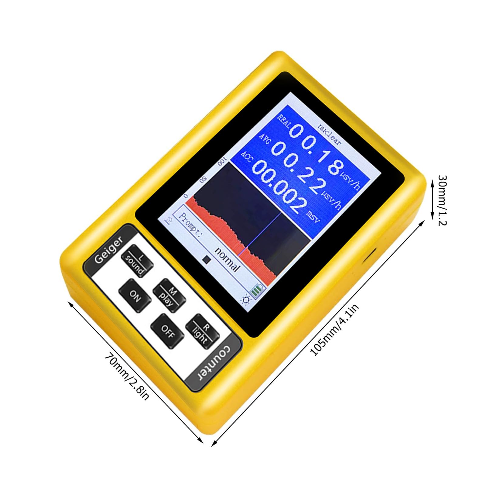 Geigerzähler Nuklearstrahlungsdetektor Elektromagnetische Strahlung Detektor Handgerät Tester