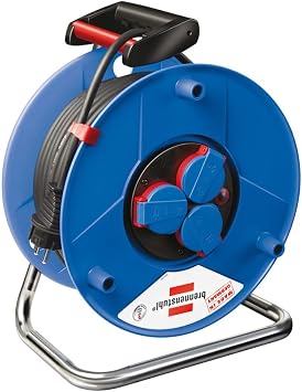 vidaXL Brennenstuhl Cable Reel Construction Site Cable Roll Box Extension Cable 25 m