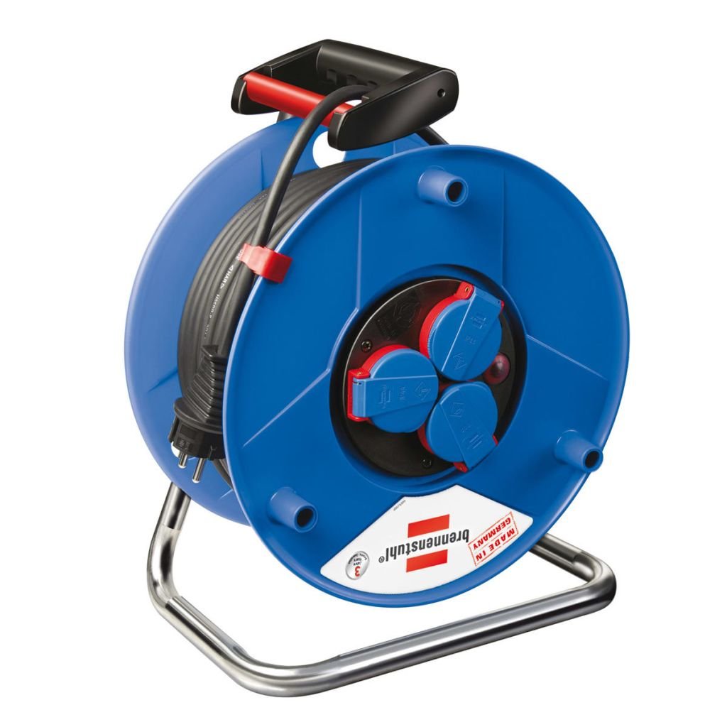 vidaXL Brennenstuhl Cable Reel Construction Site Cable Roll Box Extension Cable 25 m