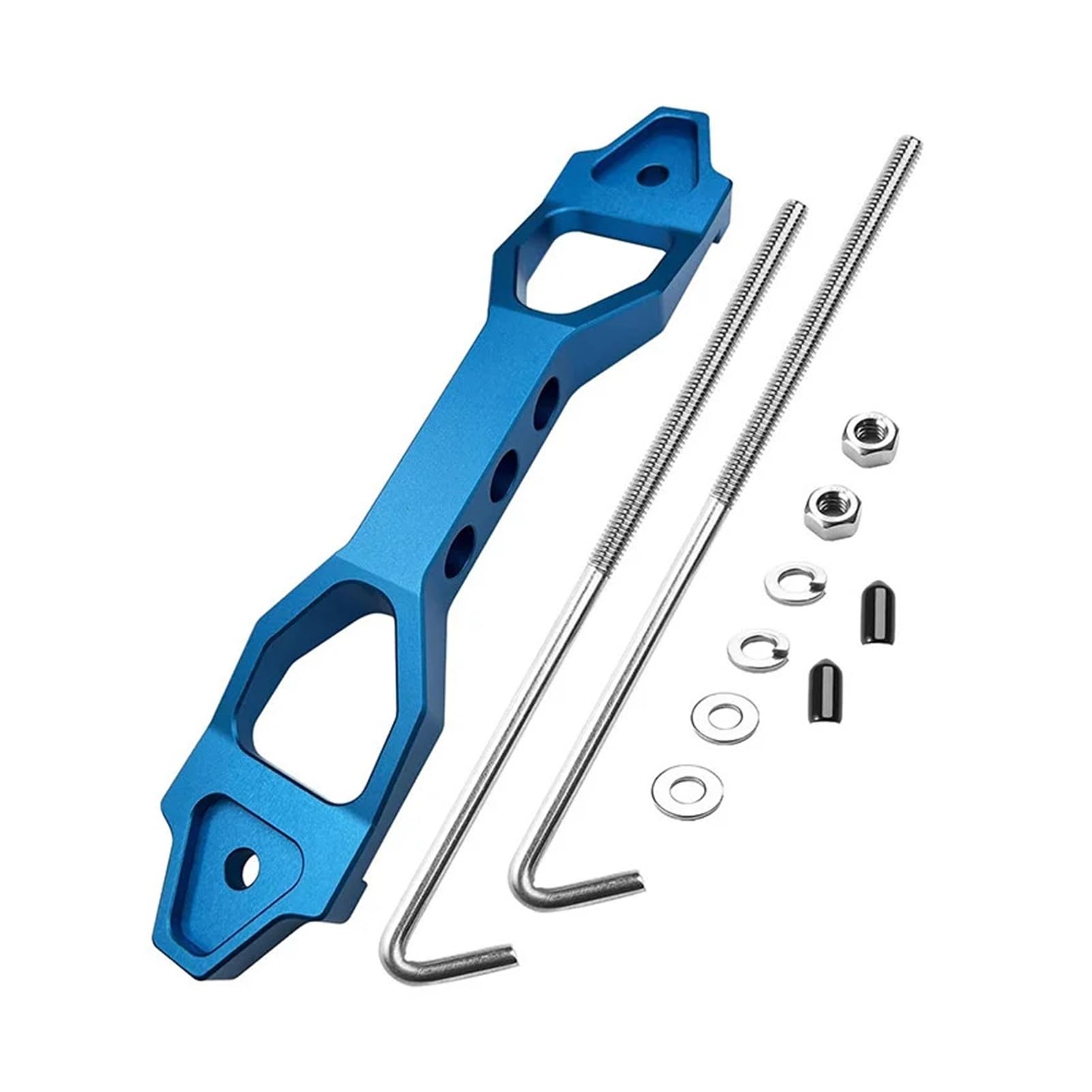 High mass Heavy Duty Hold Down Aluminum &amp; Stainless Steel Tie Down Bracket J Bolts Black Blue ZJ-0009(Blue)