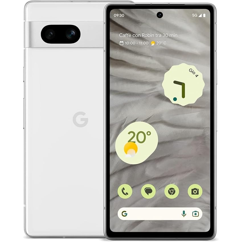Immagine del prodotto Google Pixel 7a - Cellulare 5G Android Sbloccato con Grandangolo e Batteria che Dura 24 Ore - 128GB - Bianco Ghiaccio