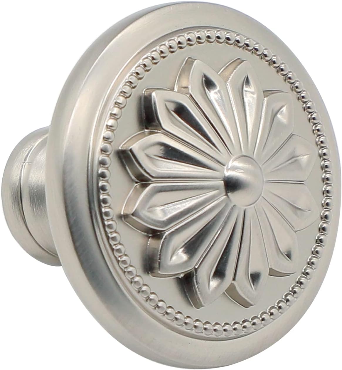 12 Pack Brushed Satin Nickel knobs,1.4"(36mm) Diameter Round Brushed Nickel Knobs for