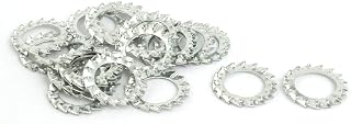 New Lon0167 12mm Inner Dia Carbon Steel Zinc Plated External Serrated Lock Washer 20pcs(12mm innerer Durchmesser Kohlenstoffstahl verzinkt, externe gezahnte Sicherungsscheibe 20St