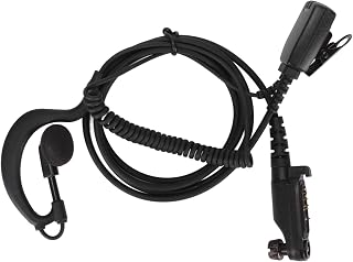 Gaeirt Fone de ouvido de rádio bidirecional, preto e transparente, fone de ouvido ergonômico walkie talkie para Hytera para X1e para PD680