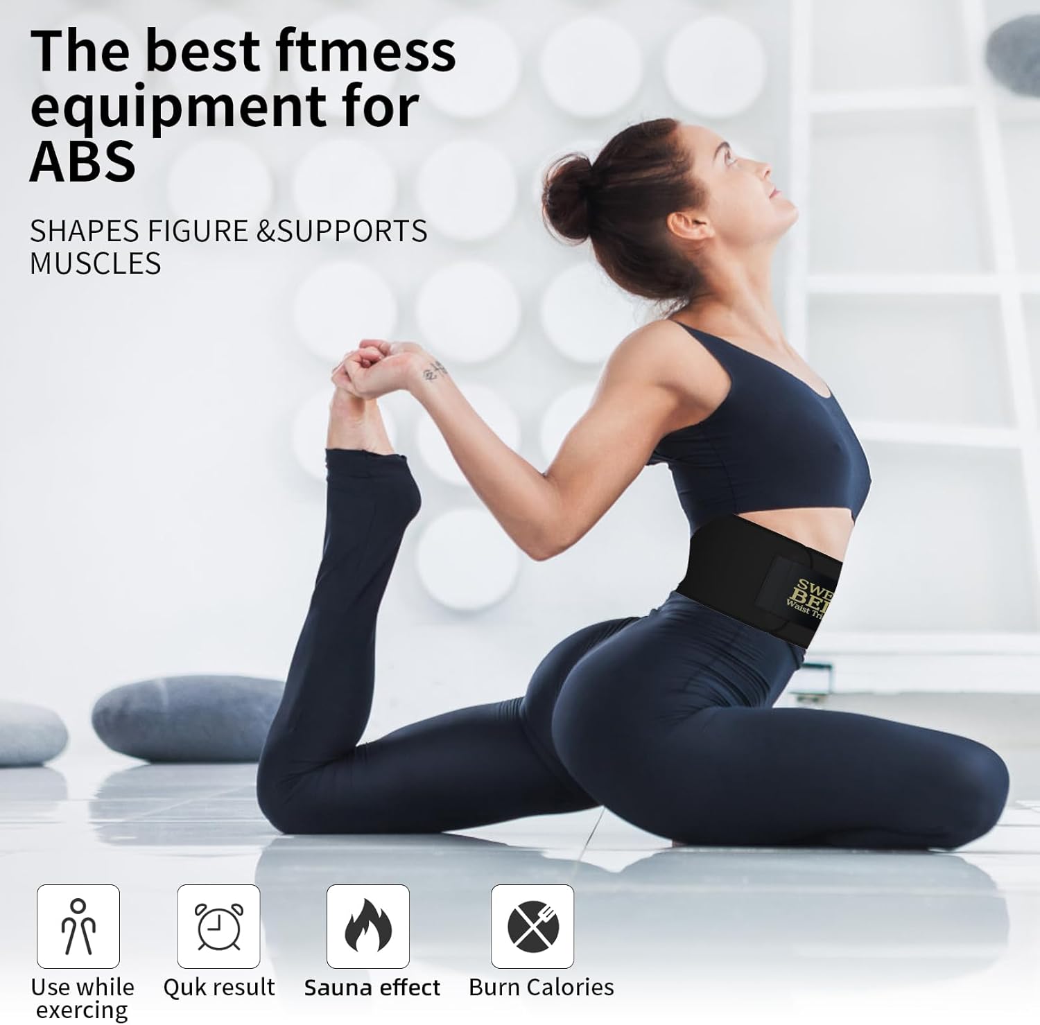 Sweat Waist Trainer for Women Men, Comfortable Waist Cincher Sweat Belt to Boost Sweating Stomach Wrap Supportive - Image 7