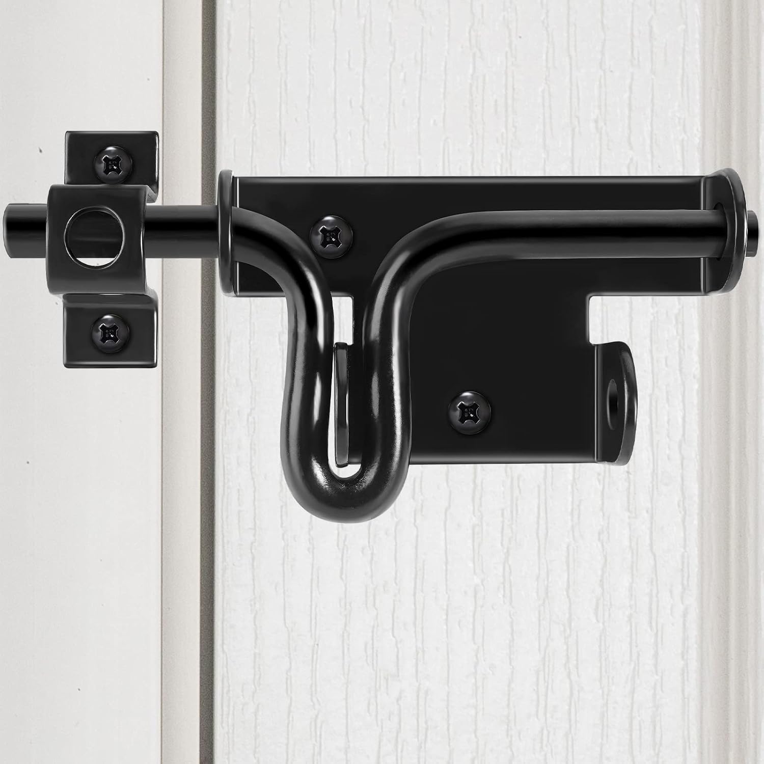Barn Door Latch, 2 Pack 4'' Barn Door Lock Heavy Duty Solid