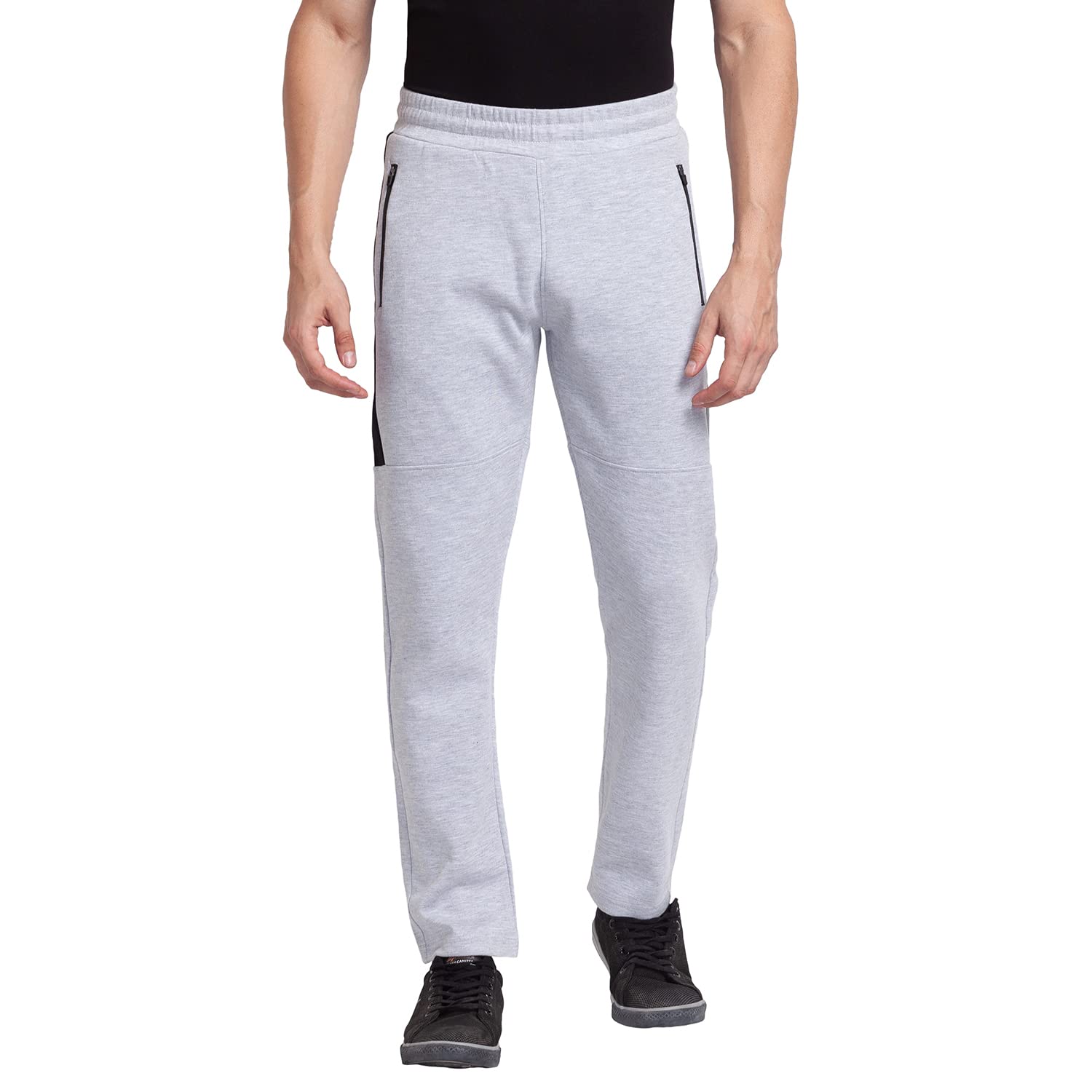 Spykar Men's Slim Fit Trackpants, Grey Melange at ₹737 (75% Off) – Amazon