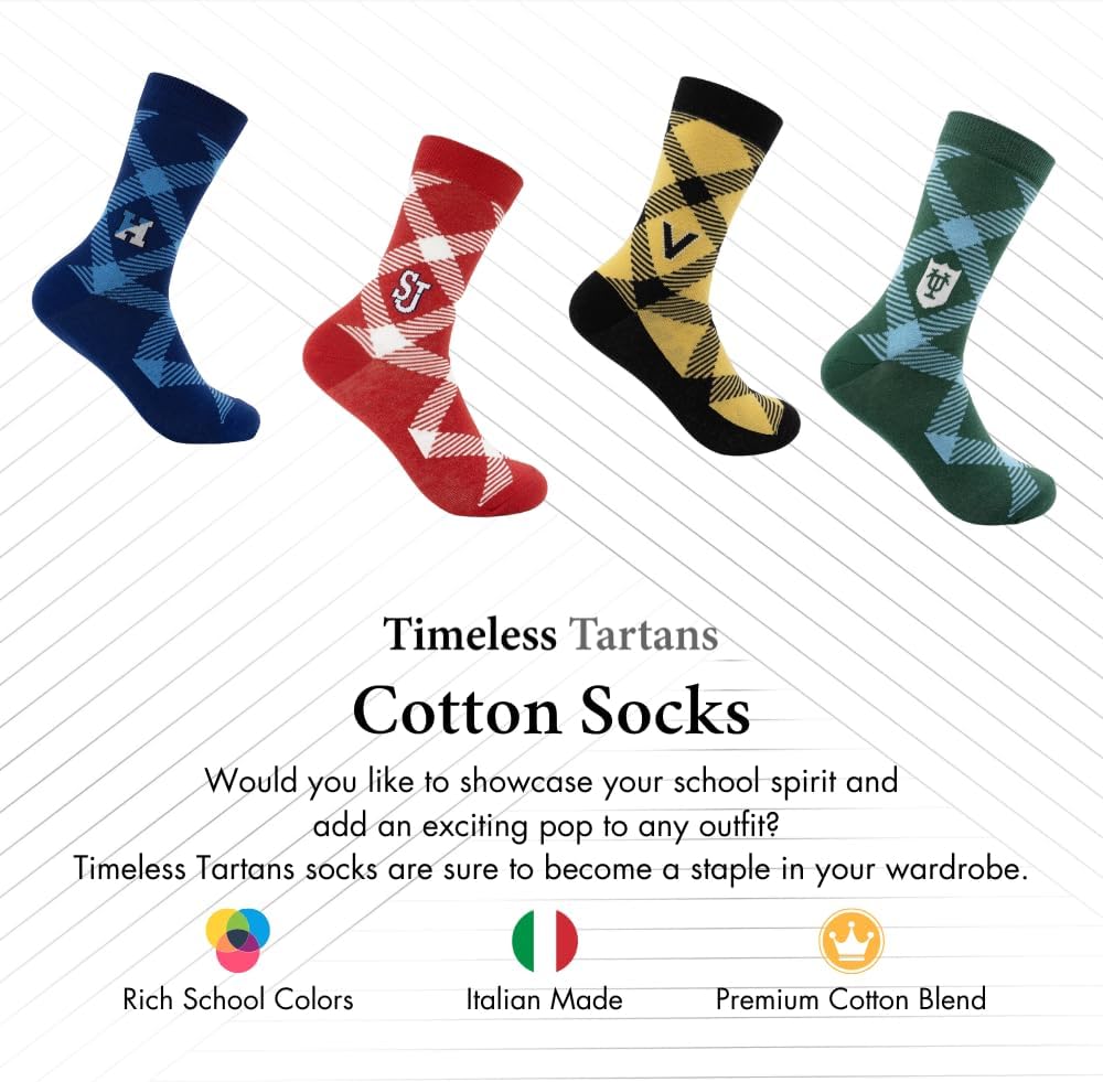 Timeless Tartans Cotton Dress Socks, Classic Collegiate Apparel, Officially Licensed Gift & Clothing Accessories - Image 3
