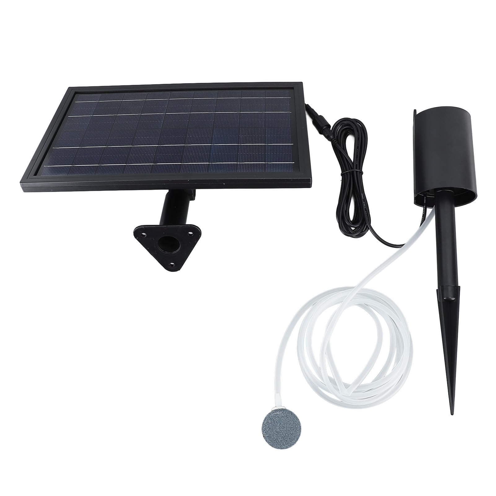 Cryfokt Solar-Teichbelüfter-Sauerstoffpumpe, 8-W-Solarpanel mit 2400-mAh-Akku, 3 Modi, IP64 Wasserdicht, für Outdoor-Garten-Aquarium, Hydrokultur-Lagertank