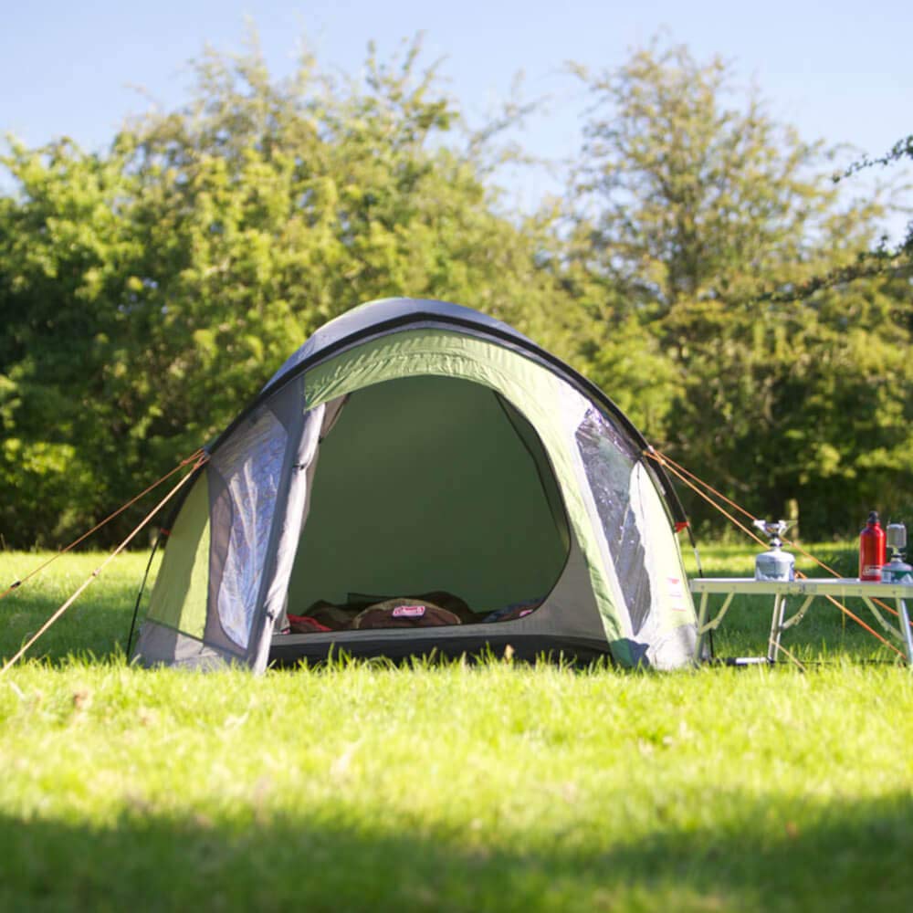 Coleman Darwin 2+ Zelt, 2 Personen, 2 Mann Zelt, Igluzelt, Festivalzelt, Leichtes Kuppelzelt mit Vorzelt, Wasserdicht WS 3.000 mm
